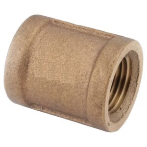 Anderson Metals 1/2 in. FPT Brass Coupling (Case of 5)