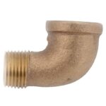 Anderson Metals 1 in. FIP 1 in. D MIP Brass 90 Degree Street Elbow (Case of 5)