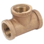 Anderson Metals 1/4 in. FIP 1/4 in. D FIP Brass Tee (Case of 5)