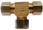Compression Yellow Brass Tee (Case of 2)