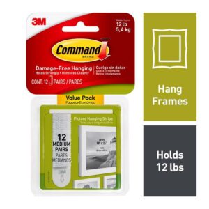 3M Command White Medium Picture Hanging Strips