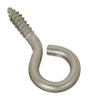 National Hardware 0.26 in. D X 2-5/8 in. L Brushed Stainless Steel Screw Eye