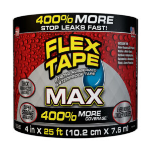 Flex Seal Flex Tape MAX 4 in. W X 25 ft. L Black Waterproof Repair Tape