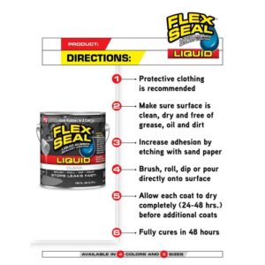 Flex Seal Black Liquid Rubber Sealant Coating - Image 5