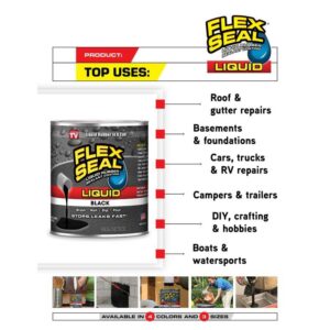 Flex Seal Black Liquid Rubber Sealant Coating - Image 3
