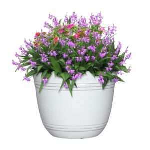Polyresin Galileo Planter White - Image 2