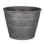 Polyresin Hamilton Planter Charcoal