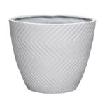Polyresin Yuma Planter White
