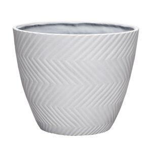 Polyresin Yuma Planter White