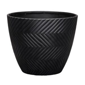 Polyresin Yuma Planter Black