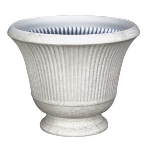 Polyresin Pedestal Urn Planter Stone
