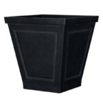 Polyresin New England Planter Black