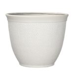 Polyresin Shea Planter White