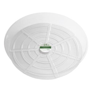 Crescent Garden 2.1 in. H X 14 in. D Plastic Plant Saucer Clear (Case of 25)