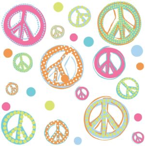 Peace Signs Peel and Stick Wall Decal - Image 4