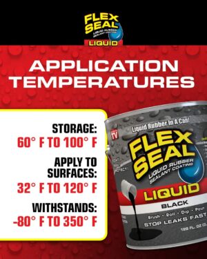 Flex Seal Family of Products Flex Seal Clear Liquid Rubber Sealant Coating 16 oz - Image 6