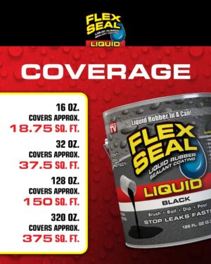 Flex Seal Family of Products Flex Seal Clear Liquid Rubber Sealant Coating 16 oz - Image 5