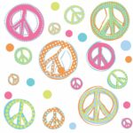 Peace Signs Peel and Stick Wall Decal