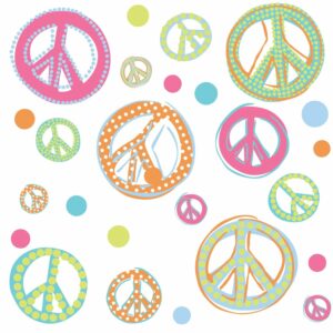 Peace Signs Peel and Stick Wall Decal