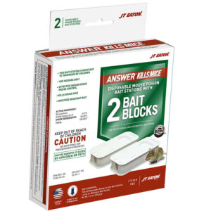 JT Eaton Answer Toxic Bitrex Bait Station and Bait Blocks For Mice