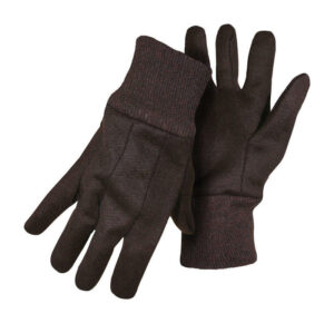 Boss Men's Indoor/Outdoor Jersey Work Gloves Brown