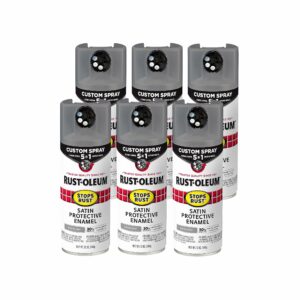 Rust-Oleum 5 in 1 Indoor/Outdoor Satin Gray Oil-Based Oil Modified Alkyd Protective Enamel (Case of 6)