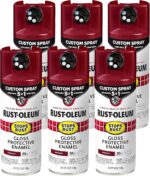 Rust-Oleum Stops Rust Indoor and Outdoor Gloss Burgundy Oil Modified Alkyd Spray Paint  (Case of 6)