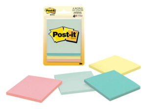 Post-it 3 in. W X 3 in. L Assorted Sticky Notes (Case of 6)