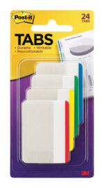 Post-it Tabs 2 in. W X 1.5 in. L Assorted Sticky Filing Tabs