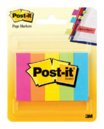 Post-it 0.5 in. W X 2 in. L Assorted Page Markers