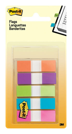 Post-it 0.5 in. W X 1.7 in. L Assorted Flag Page Markers