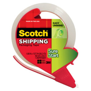 3M Scotch 1.88 in. W X 38.2 in. L Packaging Tape with Dispenser