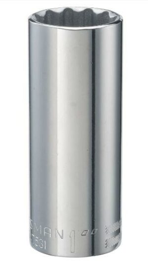 Craftsman 1 in. x 3/8 in. drive SAE 12 Point Deep Socket