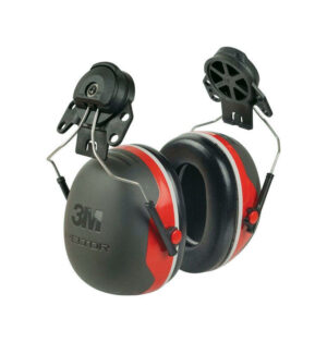 3M 25 dB Soft Foam Ear Muffs Black/Red