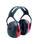 3M 28 dB Soft Foam Ear Muffs Black/Red