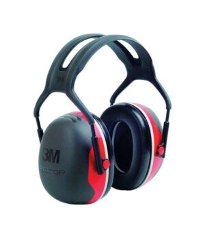 3M 28 dB Soft Foam Ear Muffs Black/Red