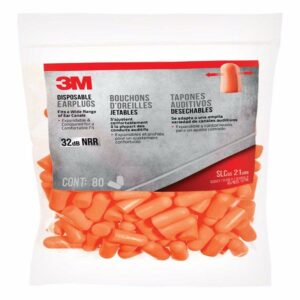 3M 32 dB Soft Foam Earplugs Orange