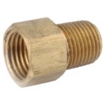Anderson Metals 3/16 in. Female Flare 1/8 in. D MPT Brass Inverted Flare Adapter (Case of 5)