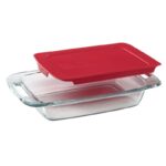 Pyrex Easy Grab 8 in. W X 14 in. L Baking Dish Clear/Red