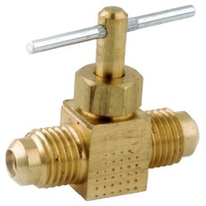 Anderson Metals 3/8 in. 3/8 in. Brass Needle Valve (Case of 5)