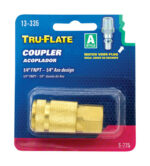 Tru-Flate Brass Air Coupler 1/4 in. Female