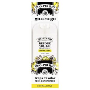 Poo-Pourri Before-You-Go Toilet Spray, Original Citrus, 1 Fl Oz Pocket Travel Size - Lemon, Bergamot and Lemongrass