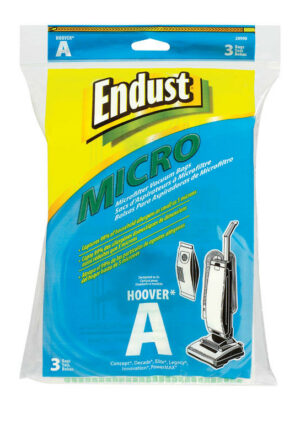 Endust Concept Vacuum Bag Micro Filtration Style 2 and Type A Fits Hoover Bagged 3 / Pack Hoover