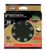 Gator 5 in. Zirconia Aluminum Oxide Hook and Loop Sanding Disc 50 Grit Coarse