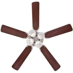 Westinghouse Contempra IV 52 in. Brushed Nickel Brown LED Indoor Ceiling Fan - Image 2