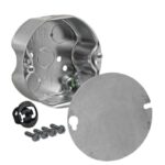 Southwire Old Work Round Steel Ceiling Box 54151-FANNB-UPC