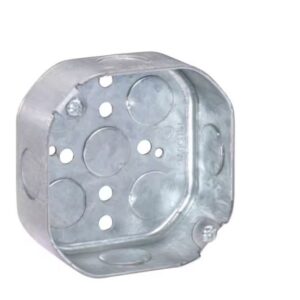 Southwire Old Work 14 cu in Octagon Galvanized Steel Box Mount Silver
