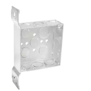 Southwire New and Old Work 21 cu in Square Galvanized Steel Electrical Box Silver