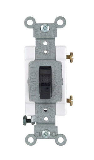 Leviton Commercial 15 amps Toggle Switch Brown