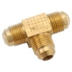 Anderson Metals 5/16 in. Flare 5/16 in. D Flare Brass Tee